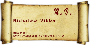 Michalecz Viktor névjegykártya